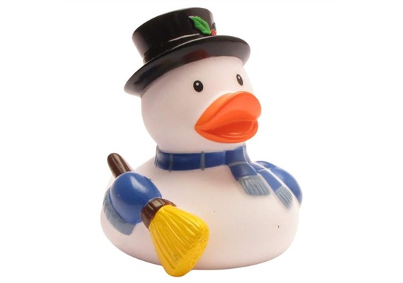 Badeente Schneemann - Gummiente