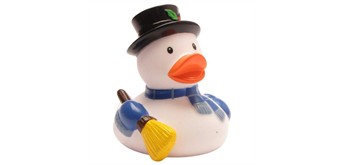 Badeente Schneemann - Gummiente