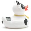 Badeente schwarz-weisse Kuh - Gummiente | Bild 2