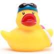 Badeente Schwimmer mit Rettungsring - Gummiente | Bild 3