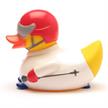 Badeente Skifahrer - Gummiente | Bild 2