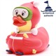 Badeente Skifahrer - Gummiente