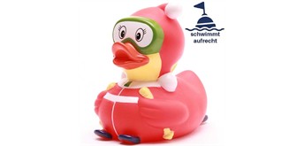 Badeente Skifahrer - Gummiente