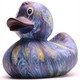 Badeente "Sternennacht" - XL - Gummiente