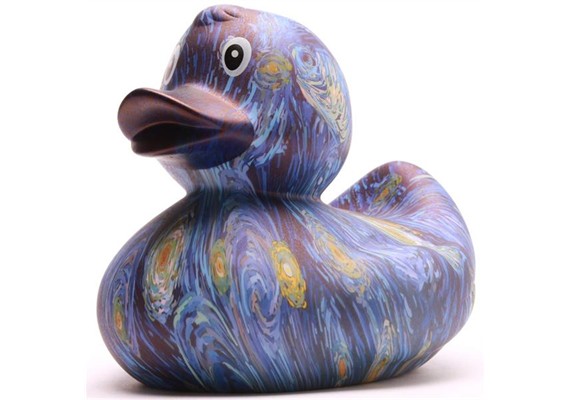 Badeente "Sternennacht" - XL - Gummiente