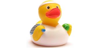 Badeente Tennis - Gummiente