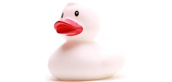 Badeente Tilda - weiss - XL