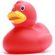 Badeente Veronika - rot - XL - Gummiente