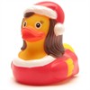 Badeente Weihnachtsfrau - Gummiente
