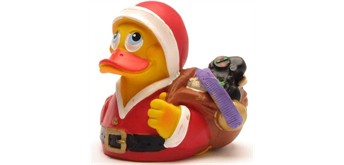 Badeente Weihnachtsmann - Gummiente