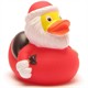 Badeente Weihnachtsmann mit Sack und Glocke - Gummiente