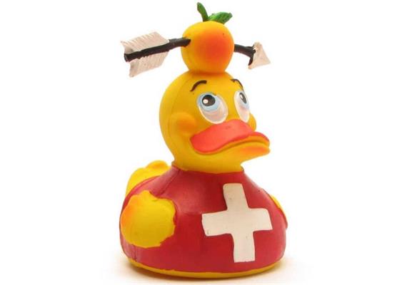Badeente Wilhelm Tell - Gummiente