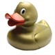 Badeente XXL Eva gold 31cm - Gummiente