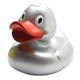 Badeente XXL Eva silber 31cm