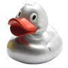 Badeente XXL Eva silber 31cm