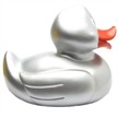 Badeente XXL Eva silber 31cm | Bild 2