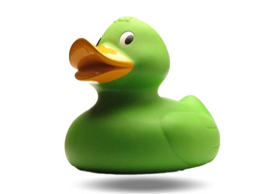 Badeente XXL Gummiente Alina grün