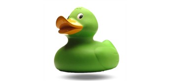 Badeente XXL Gummiente Alina grün