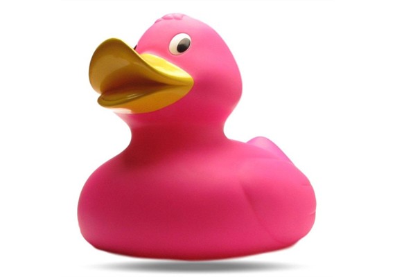 Badeente XXL Gummiente Isabelle pink