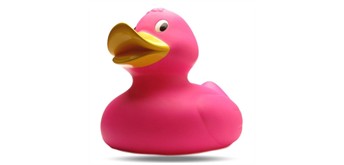 Badeente XXL Gummiente Isabelle pink