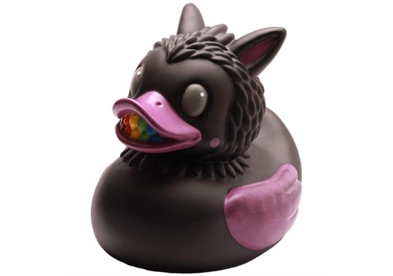 Badeente XXL Gummiente QuakiBooBoo schwarz