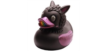 Badeente XXL Gummiente QuakiBooBoo schwarz