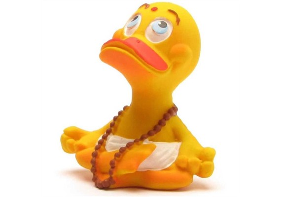 Badeente Yoga - Gummiente