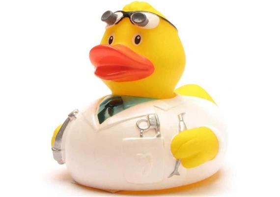 Badeente Zahnarzt - Gummiente