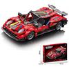 Bausteine Set Sportwagen rot 426 Teile, 1:18