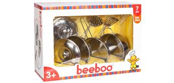 Beeboo Kitchen Spiel-Edelstahltopf-Set, 7-teilig