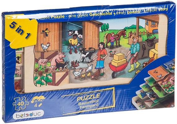 Beleduc Lagen Puzzle Bauernhof