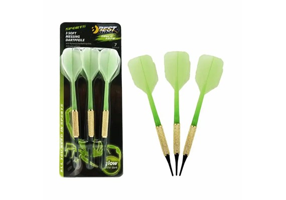 Best Sport 62123 Safety Dartpfeile Glow in the dark 7 g