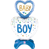 betallic Air Ballon Baby Boy stehend 96 cm