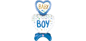 betallic Air Ballon Baby Boy stehend 96 cm