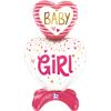 betallic Air Ballon Baby Girl stehend 96 cm