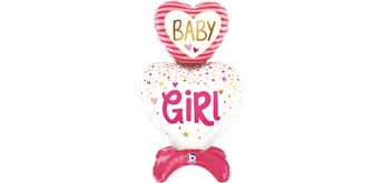 betallic Air Ballon Baby Girl stehend 96 cm