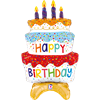 betallic Air Ballon Birthday Kuchen Bunt 97 cm