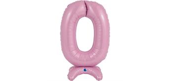 betallic Air Ballon Zahl 0 pink 63 cm