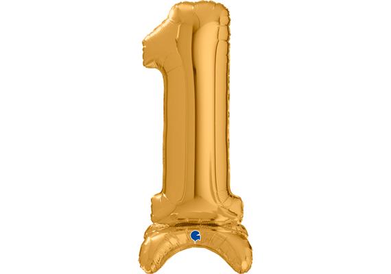 betallic Air Ballon Zahl 1 gold 63 cm