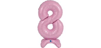 betallic Air Ballon Zahl 8 pink 63 cm