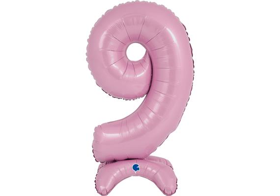 betallic Air Ballon Zahl 9 pink 63 cm