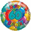 Betallic - Folienballon "Happy Birthday 60" 45 cm