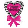 betallic - Folienballon Happy Birthday Herz 76 cm