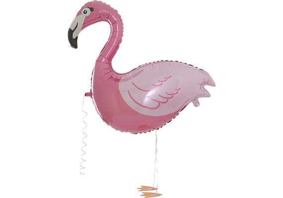 betallic - Walker Ballon Flamingo 39 cm ohne Füllung