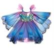 Blaues Schmetterlings-Twirl-Kleid mit Flügeln und Stirnband | Bild 6