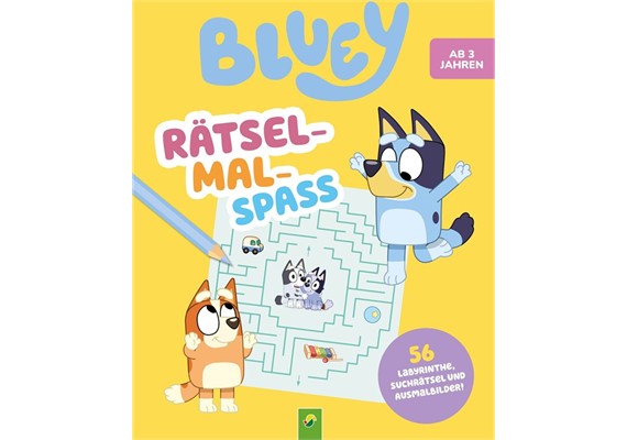 Bluey Rätsel-Mal-Spass