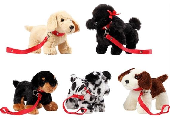 Bohl Plüschwaren - Hunde an der Leine assortiert