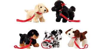Bohl Plüschwaren - Hunde an der Leine assortiert