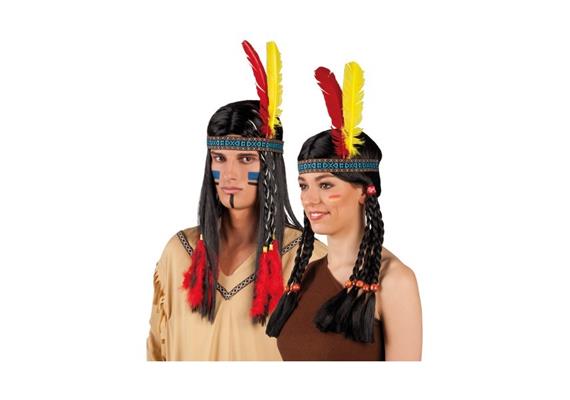 Boland Stirnband Indianer mit Federn