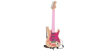 Bontempi Elektronische Rockgitarre pink